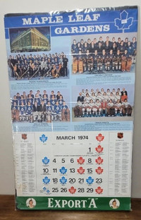 3 HOCKEY CALENDAR MAPLE LEAF GARDENS 1962 - 1974 PAGES  EXPORT-A