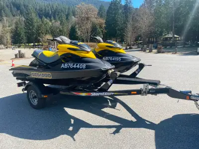 Identical Seadoo RXP 215's with a 2007 Shoreline trailer. Good shape. They come with storage covers....