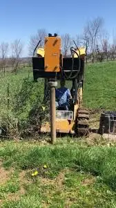 Do it yourself and Save! Fence Post Driver for Skid Steer Bobcat Much faster than post hole auger or...