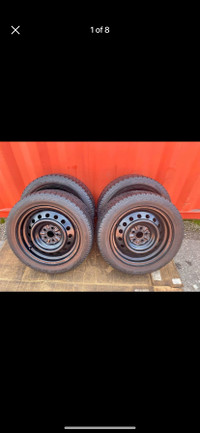 Set of 4 TOYO winter tires rims(205 55 16) pattern (5×100)TOYOTA