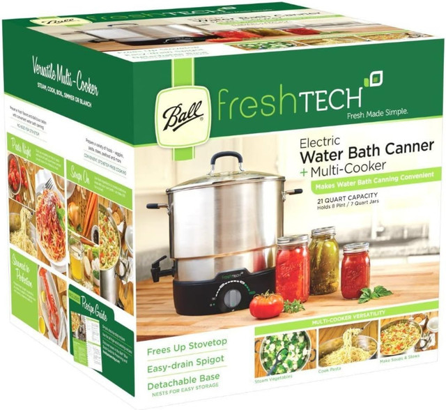 Ball FreshTECH Electric Water Bath Canner & Multi-Cooker, 21-Qt, in Other in St. John's