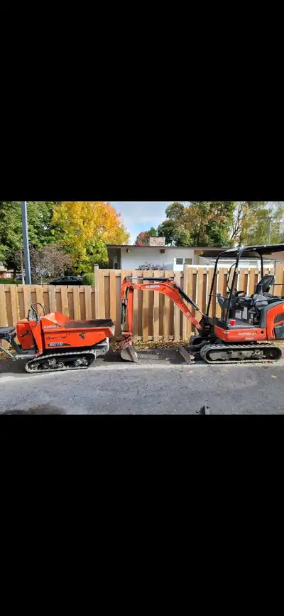 I am offering hourly rates for the operation of heavy equipment, including skid steers and excavator...