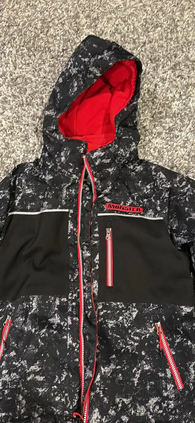 Monster black / red winter Snow Suit kids size 10 in Kids & Youth in Edmonton - Image 5