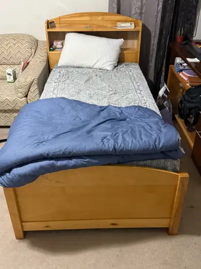 wooden single bed frame, View more