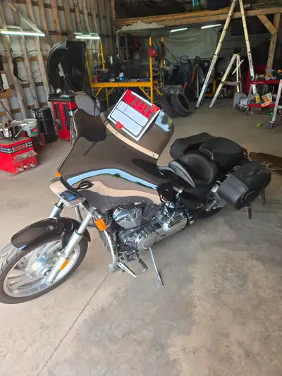 Have a 2004 Honda VTX 1300 for sale. Comes with back rest and bag that can be put on back of the bac...