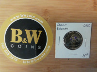 2022 Canada Oscar Peterson $1 coloured coin!!!