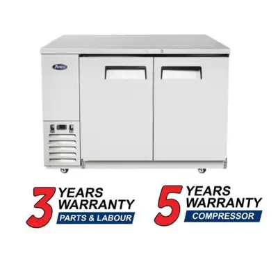Atosa SBB59GRAUS1 58″ Double Solid Door Back Bar Cooler, View more
