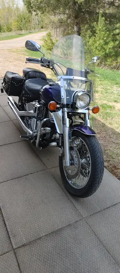 2004 Yamaha xvs1100 v-star. V twin, hypercharger kit, oil relocation kit. Mustang driver and passeng...