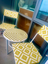 Wicker Patio table and chairs