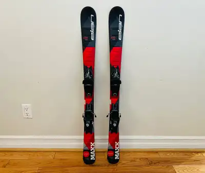 Elan MAXX Youth Kids 110cm Skis + Grip Walk Bindings - Excellent, View more
