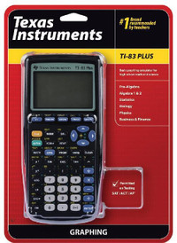 Texas Instruments TI-83 Plus Graphing Calculator /w Cover