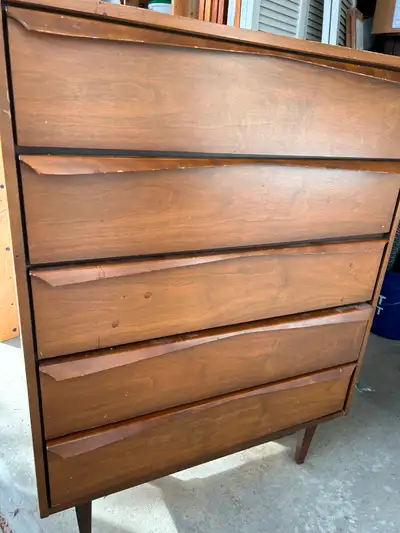 Vic Art Dresser 5 Drawers Solid Piece