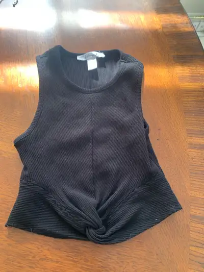 Black sleeveless top ReVamped size. small, View more