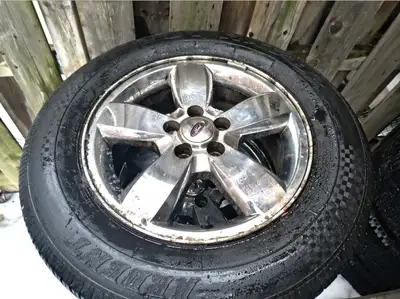 235/65-17 Ford Escape Mazda Tribute Chrome Rims and Excellent tread depth All Season Tires Non Name...