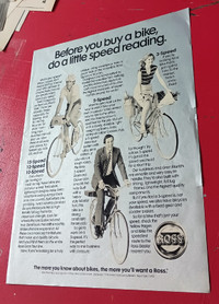 VINTAGE 1981 ROSS BICYCLES ORIGINAL AMERICAN AD - ANNONCE VELO