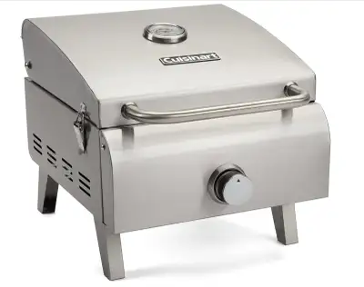 Cuisinart Portable Gas Grill, Single Burner, Stainless Steel NEW, View more