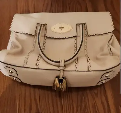 Mulberry Bayswater Beige Leather Tote Bag, View more