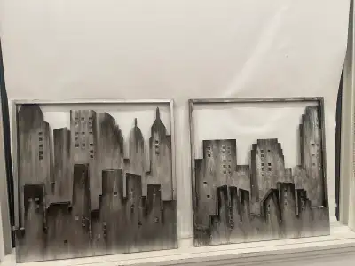 Two metal art pieces , View more