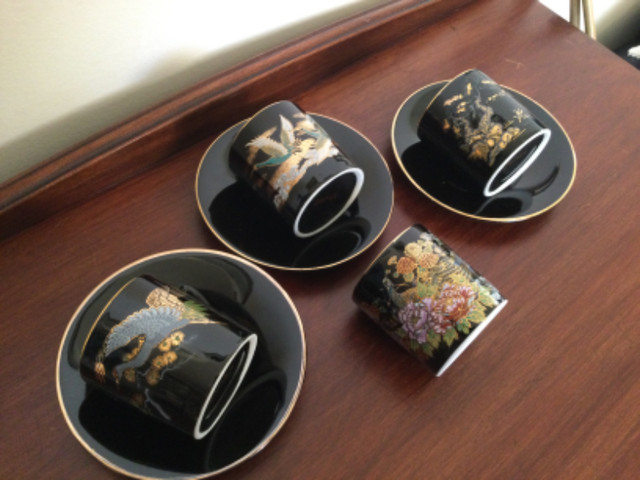 DEMITASSE Tea Cups & Saucers * Reduced *JAPAN *  Bird Motif in Arts & Collectibles in Edmonton - Image 2
