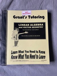 Grant’s Tutoring: Linear Algebra +1300 Practice Exams