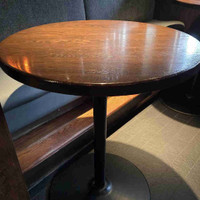 Solid wood bar table ,  bar height 