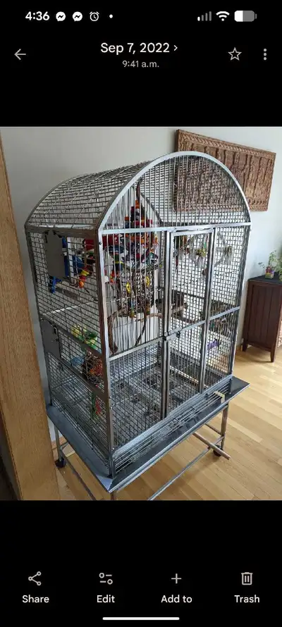 Extra Large Stainless Steel Bird Cage, View more