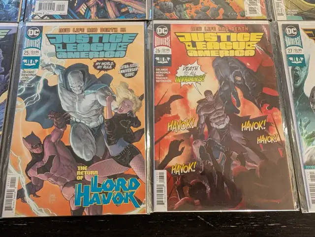 10 DC Justice League of America comics, no dupes, mint/boards in Comics & Graphic Novels in Calgary - Image 5