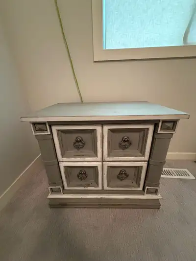 Rustic Farmhouse Style Nightstand , View more