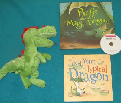 Puff the Magic Dragon & Not Your Typical Dragon & Stuffie, View more