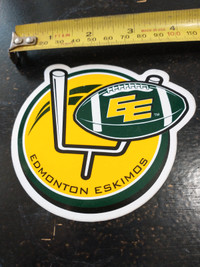 Undated CFL Edmonton Eskimos sticker 2001 or before 