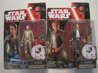 Brand New Star Wars Rey and Han Solo 3.75 figures set VHTF