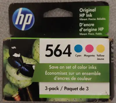 CARTOUCHES D'ENCRE HP 564 PAQUET DE 3 COULEURS, View more