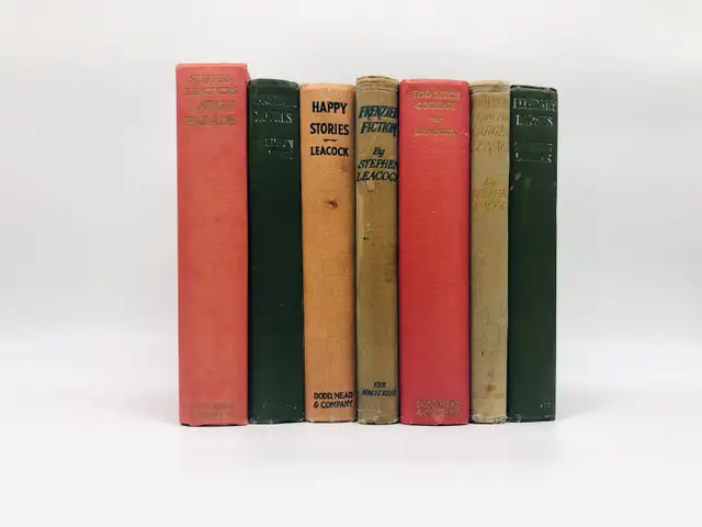 Antique Collection of Stephen Leacock books circle early 1900s in Fiction in Oshawa / Durham Region - Image 2