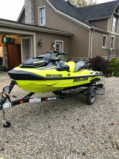 2018 RXT-X Seadoo 131 Hrs with MOVE seadoo trailer outfitted with RIVA racing exhaust system, RIVA r...