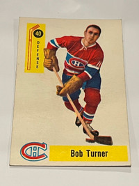 Bob Turner 1958 Parkhurst #40 Montreal Canadiens VINTAGE *NICE*