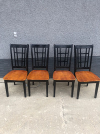 Dining chairs x 4