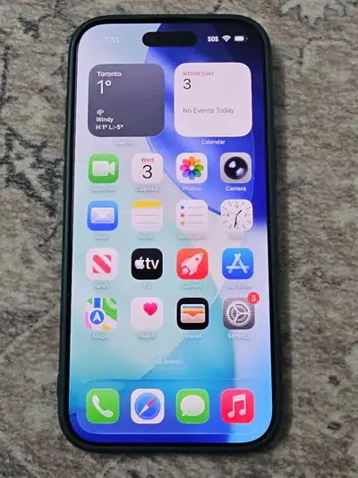 Blue iPhone Air 256 GB - Tempered Glass and Case, View more