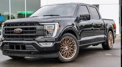 2023 Ford F-150 Lariat 5.0 V8 Ported Junkie Manifold MBRP Exhaust Ridetech Lowering Kit 22” Niche Wh...