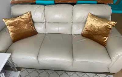 leather sofa and chair, View more