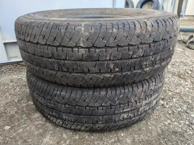 2 Used LT265/70R18 (Same height as 275/65R18) Michelin Defender A/T2 Tires. Tires are in very good c...