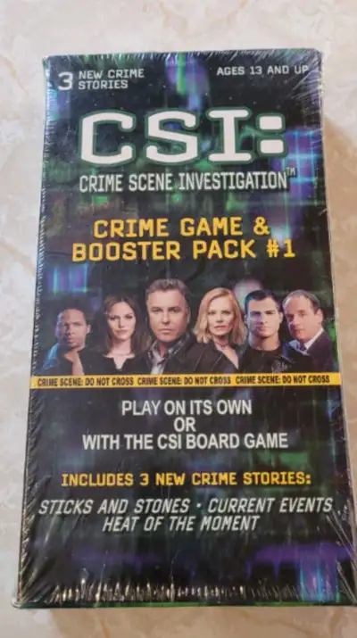 CSI Crime Game and Booster Pack #1 (new) , View more