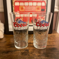 Coors Light - Verres à bière 12 oz (Beer Glasses)