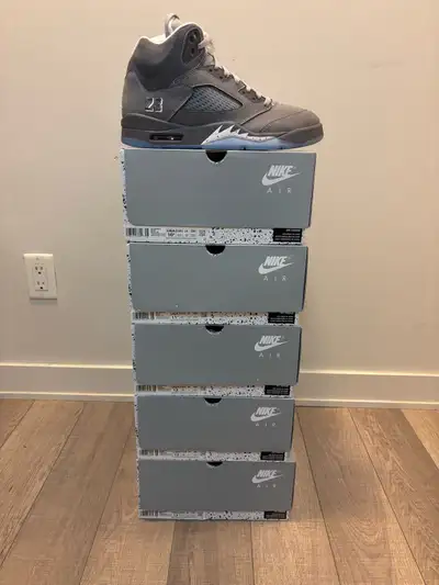 Jordan 5 Retro Wolf Grey size 13, 12, 11.5, 11, 10.5, View more