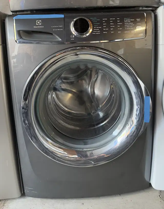 27” ELECTROLUX WASHER & DRYER SET ELECTRIC FRONT LOAD STAINLESS in Washers & Dryers in City of Toronto - Image 2