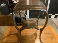 Bowed leg side table antique