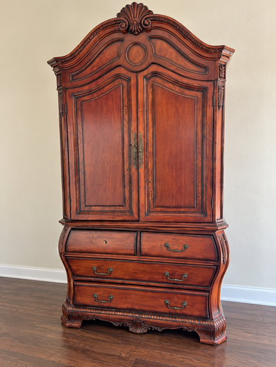 Vintage Solid Wood Armoire Cabinet, View more