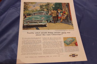 1954 Chevrolet Bel Air 4 Door Sedan Original Ad