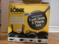 Brand New Cast Iron Cooking Set (5 piece)