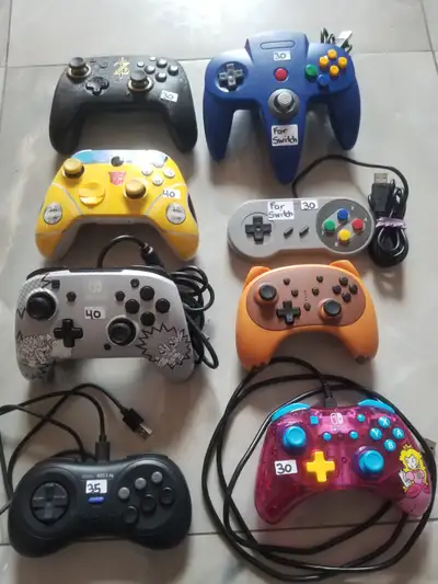 Nintendo Switch Controllers $25-40 each, View more
