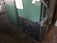 Cast iron wood furnace w/ blower for sale